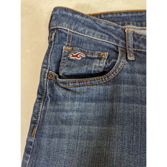 Hollister jeans 9L 8" Rise So Waist 30-32".Inseam 32.5" But Can Be Cut Fray wash - Picture 3 of 11